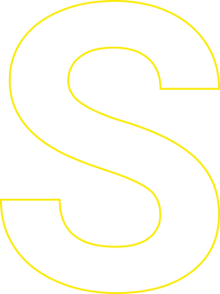 Grafismo decorativo de una S